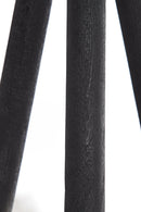 Floor lamp tripod 52x52x122 cm ILIAS wood matt black