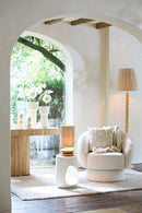 Floor lamp 30x138 cm NANNO wood matt natural