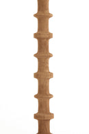 Floor lamp 30x135 cm CECILY wood matt grey-brown