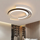 Minimalist black round flush ceiling lights for Living room Bedroom Hallway