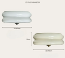 Art Deco Simple Cream Cake Ceiling Light