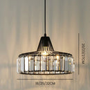 Modern Black Crystal Pendant Light