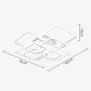 Nordic Creativity Multi-square Living Room LED Ceiling Light