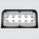 IP54 Waterproof Black Solar Powered Outdoor Wall Lights, Dusk-to-Dawn