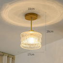 Flower Glass Hallway Ceiling Lighting