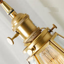 Modern Clear Metal Glass Pendant Light