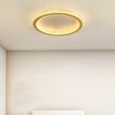 Modern Luxury Black Crystal Ring LED Halo Bedroom Ceiling Light
