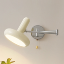 Retro Capsule White Swing Arm Wall Lamp