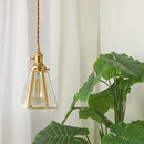 Modern Clear Metal Glass Pendant Light