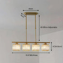 Modern Art Deco Glass Kitchen Island Lamps