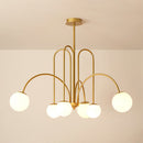 Art Deco Glass Ball Chandelier