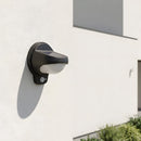 IP65 Waterproof Black Outdoor Solar Wall Lights with Motion Sensor