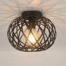 Vintage Industrial Metal Cage Ceiling Lights for Hallway Kitchen