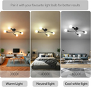 Creative Multi-Bulb Golden Bedroom Ceiling Light
