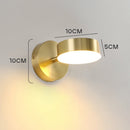 Modern Sleek Iron LED Wall Sconce For Living Room