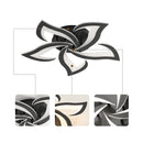 Contemporary Flower Shape Iron LED Ceiling Light For Living Room