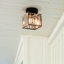 Semi Flush Mount Ceiling Lights, Modern Crystal Hallway Ceiling Lamp