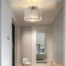 Modern Crystals Semi Flush Mount Ceiling Light for Hallway