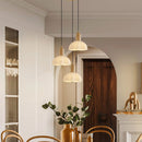 Retro Creative Glass Shade Pendant Light For Bedroom