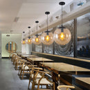 Nordic Simple Round Glass Kitchen Hanging Pendant Light