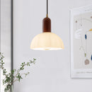 Retro Creative Glass Shade Pendant Light For Bedroom