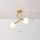 Creative Hallway Glass Ceiling Light