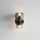 2 Heads Glass Bedroom Wall Sconce