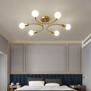 Creative Multi-Bulb Golden Bedroom Ceiling Light