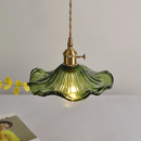 Stylish Hibiscus Flower Glass Pendant Light
