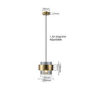 Modern Metal Glass Pendant Light