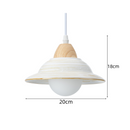 Creative White Hat Milky Ceramic Pendant Lighting
