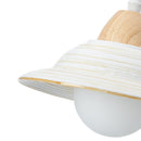 Creative White Hat Milky Ceramic Pendant Lighting