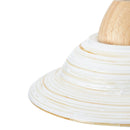 Creative White Hat Milky Ceramic Pendant Lighting