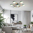 Art Deco Chandelier, Modern Flush Mount Chandelier Ceiling Light
