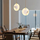 Minimalist White Elegance Marble LED Pendant Lights