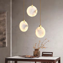 Minimalist White Elegance Marble LED Pendant Lights