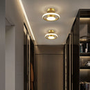 Contemporary Gold Acrylic Hallway Ceiling Lights
