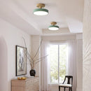 Set of 2 Nordic Semi Flush Ceiling Lights Hallway LED Ceiling Lamp