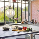Minimalist Style Black Glass Pendant Light