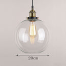 Minimalist Style Black Glass Pendant Light