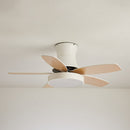 Acrylic Minimalism LED Bedroom Ceiling Fan With Light