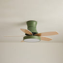 Acrylic Minimalism LED Bedroom Ceiling Fan With Light