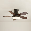 Acrylic Minimalism LED Bedroom Ceiling Fan With Light