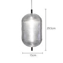 Elegant Ripple Patterned Glass LED Pendant Light