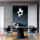 Elegant Ripple Patterned Glass LED Pendant Light