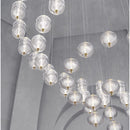 Elegant Ripple Patterned Glass LED Pendant Light