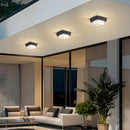 IP68 Outdoor Flush Mount  Black Patio Ceiling Light