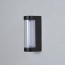 LED Up and Down Black Outdoor Wall Lights, Cool White Light