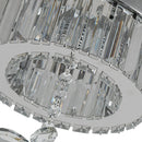 Modern Crystal Flush Mount Ceiling Light for Hallway and Bedroom