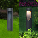 Garden Solar Power Black Long Outdoor Floor Lights